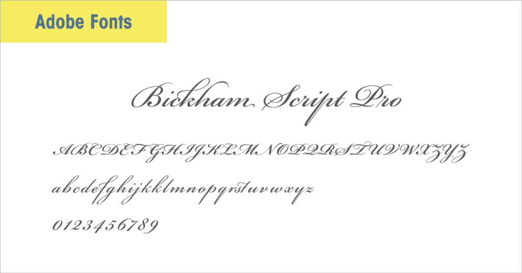 Bickham Script Pro