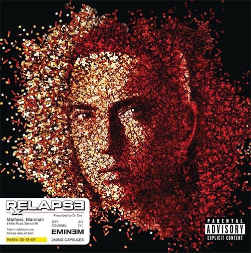 Eurostile Font used in Eminem album cover art.