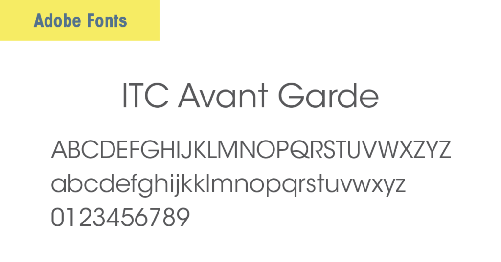 ITC Avant Garde Font